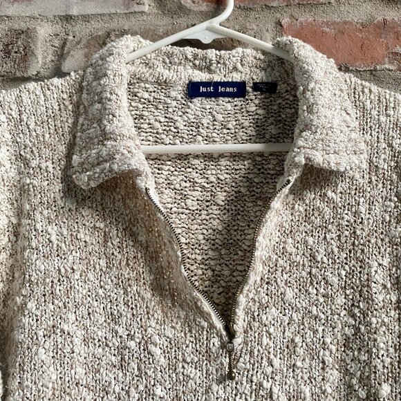 Just Jeans Women's Sweater, Pullover, Zip Collar, Size S - Picture 1 of 7